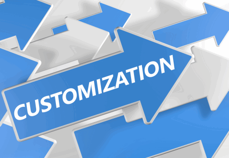 Customization arrows pointing in different directions, representing tailored FTL shipping solutions