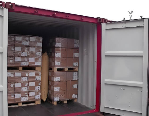 LCL shipping with pallets inside a shared container for cost-effective transport